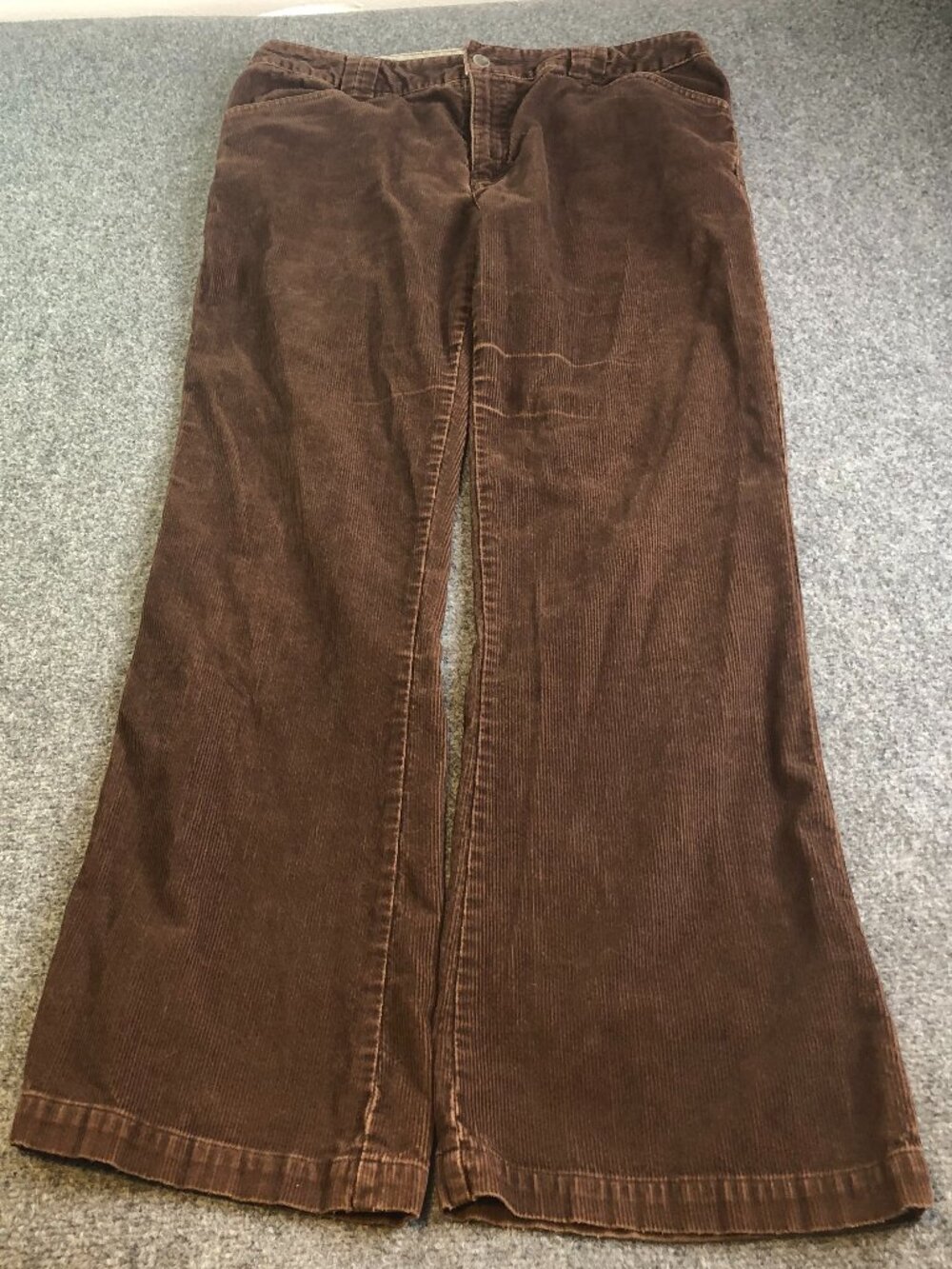 The North Face Womens size 12 Corduroy Flare Pants Brown 34x32